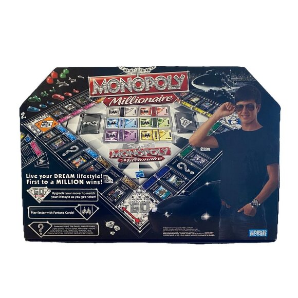 Monopoly Millionaire Edition Board Game Hasbro Parker Brothers READ - Picture 2 of 3